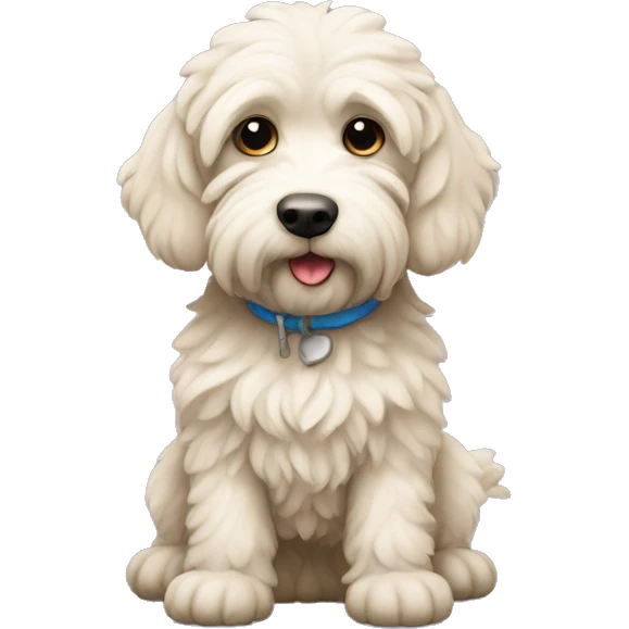 Miniature labrodoodle  emoji
