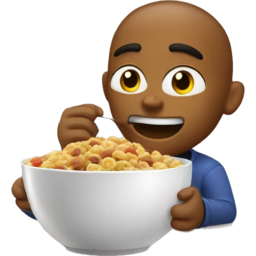 Xbox eating cereal emoji