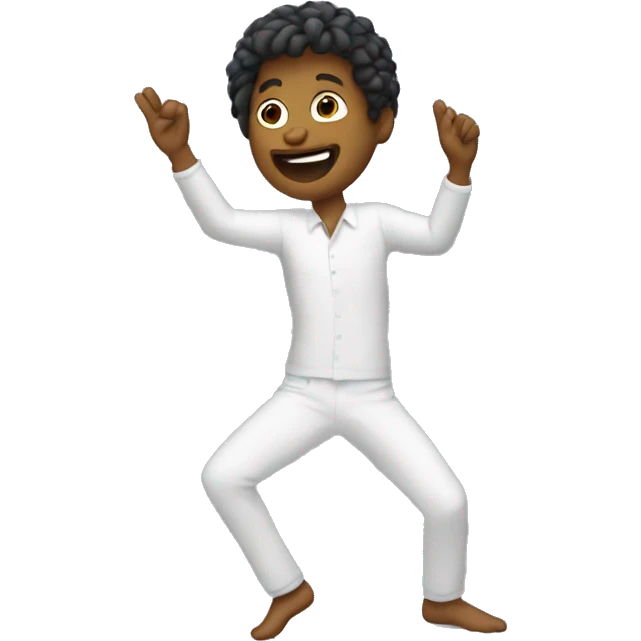 Person dancing with fingers emoji