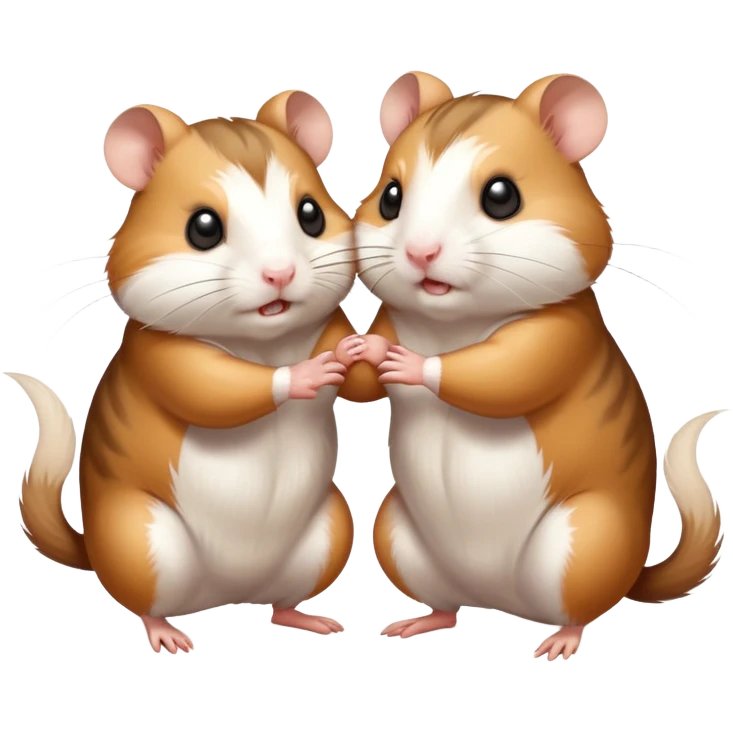 Hamsters fighting emoji