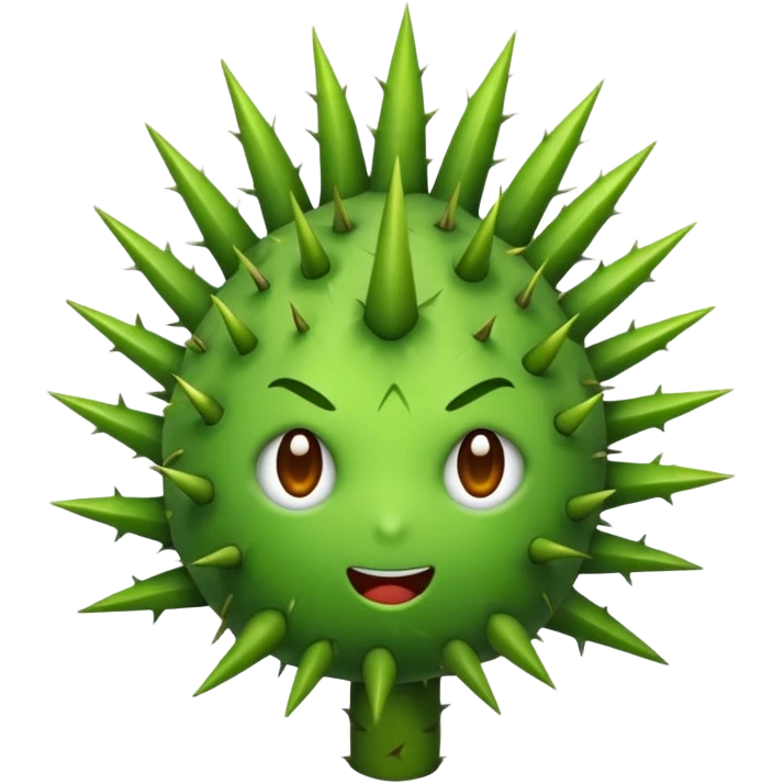 an emoji with a thorn emoji