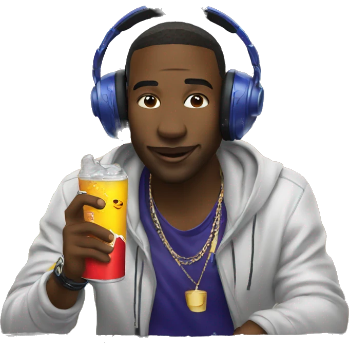 dj drinks redbull emoji