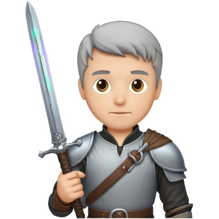 manico di una spada ma senza lama, c’è solo un po’ di lama ma è poca  emoji