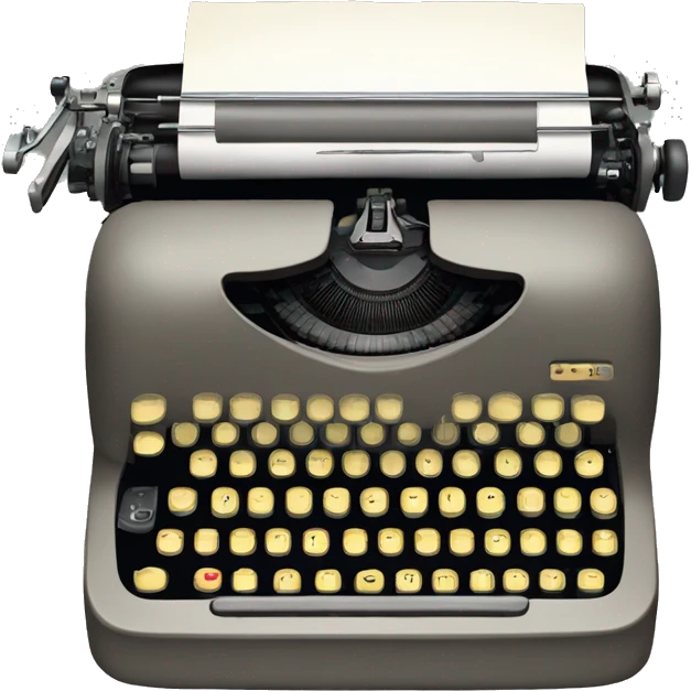 typewriter that is writing out a piece of paper with this logo on it: https://typespec.io/img/social.png emoji