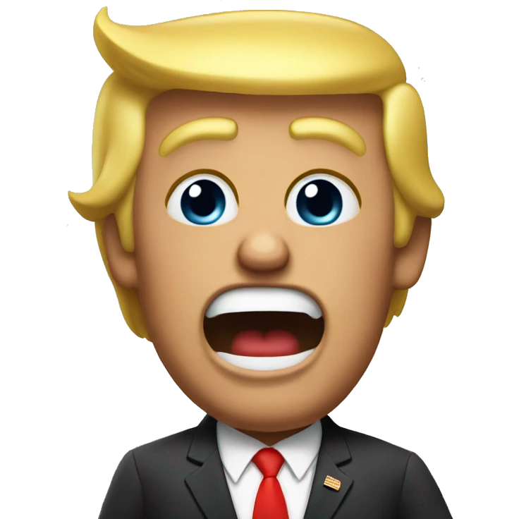 trump shrug grin  emoji