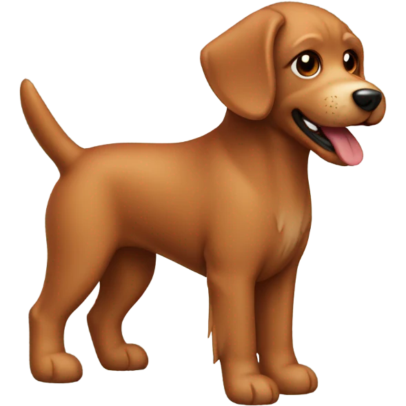 Toy dog red emoji