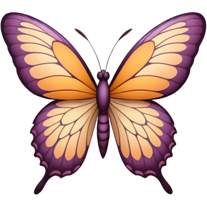 mariposa aesthetic de color emoji