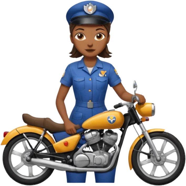 black woman Bike Repair Mechanic emoji