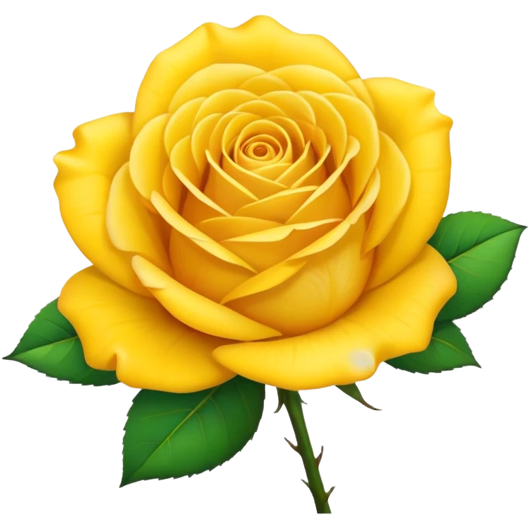 Yellow rose emoji