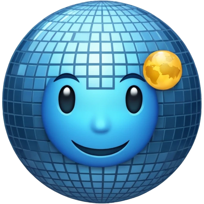 disco ball moon emoji