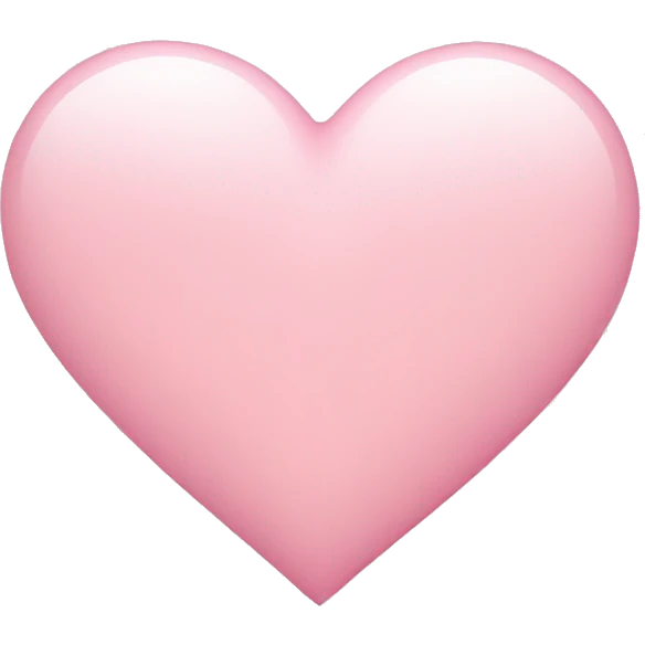 Light pink heart emoji