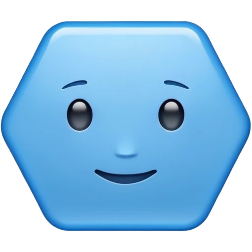 Blue avery label for office emoji