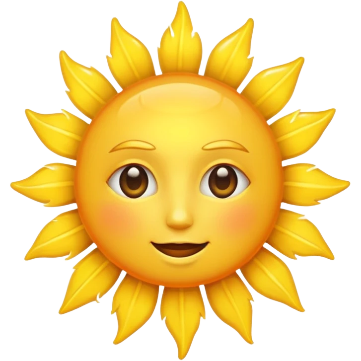 sun whitout face emoji