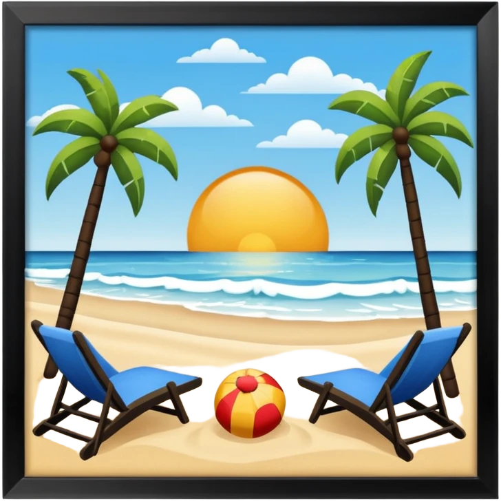 fondo de playa emoji