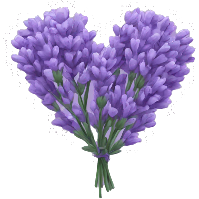 lavender heart emoji