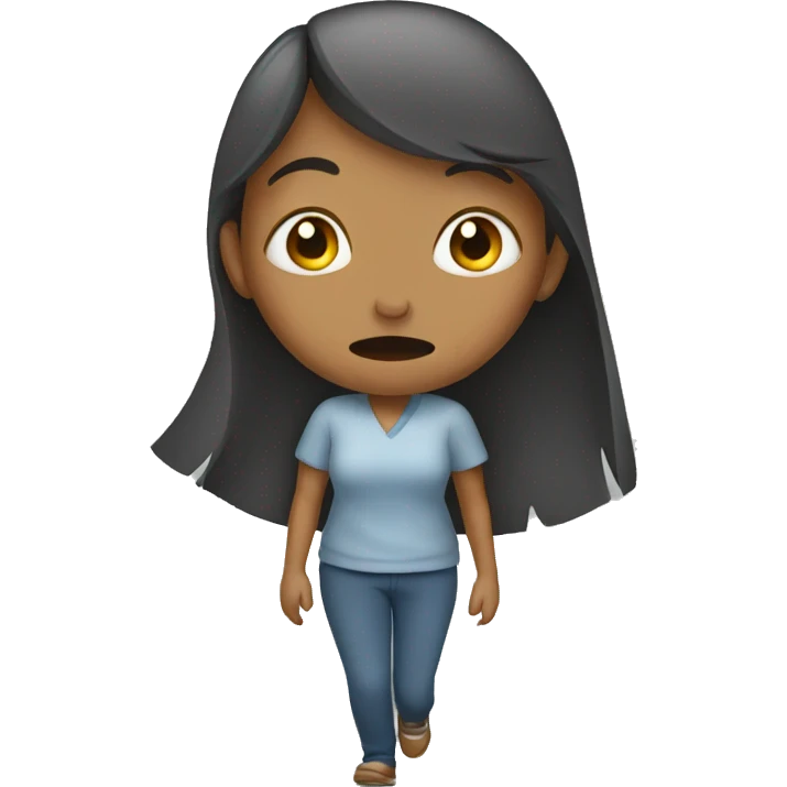 Women crying and walking away emoji