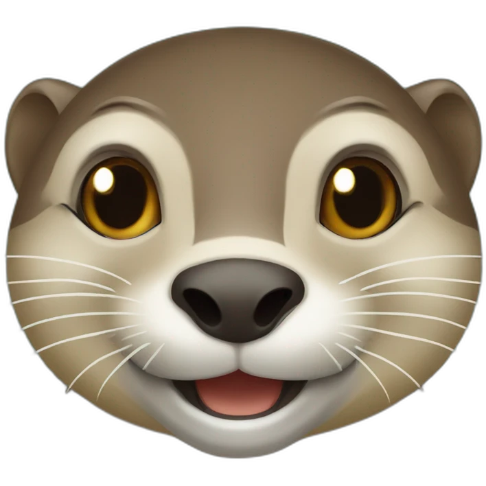 Loutre sur une tortue emoji