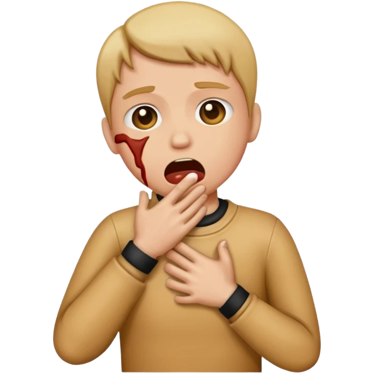 emoji person choking themselves  emoji