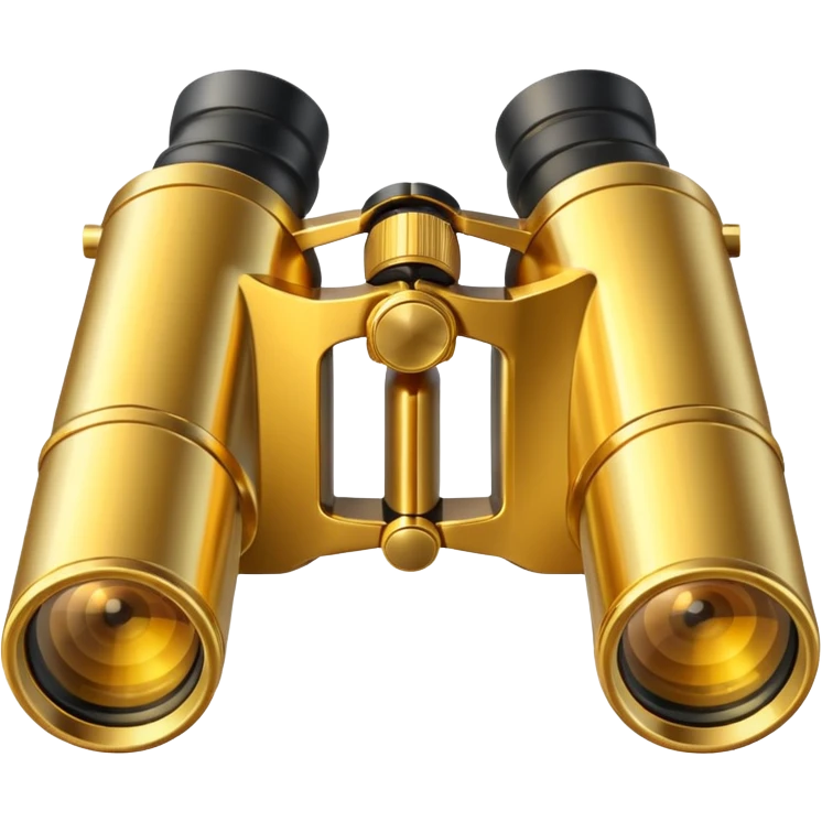 gold binoculars with large lenses emoji
