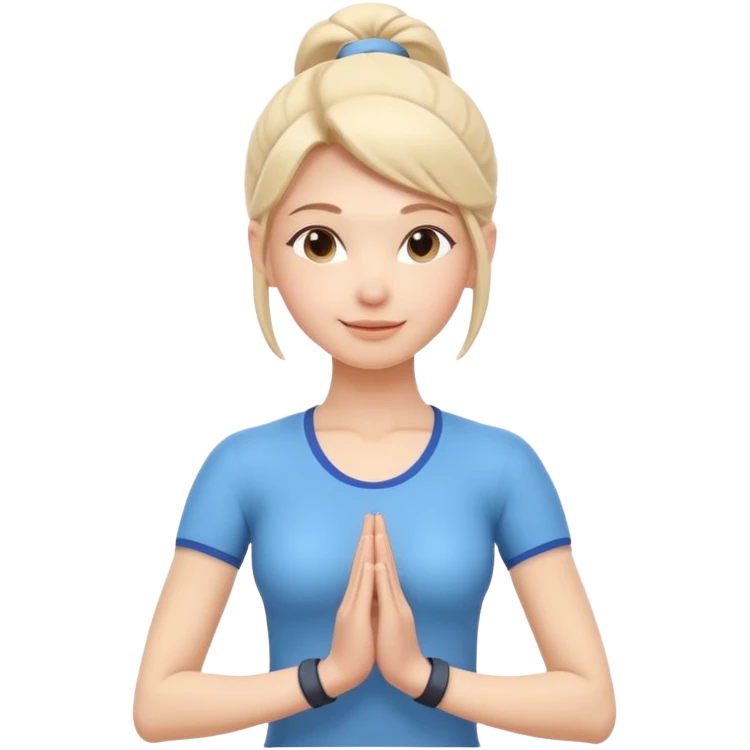 cute yoga coach portrait, head and shoulders only, calm face, soft smile, simple sporty outfit collar, 3D cartoon, mobile game icon style, clean background, no text, no watermark
 emoji