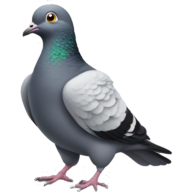 Pigeon with jazz hands emoji