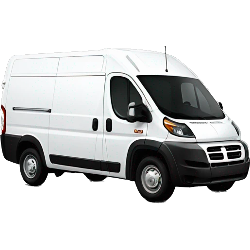 a white promaster van  emoji