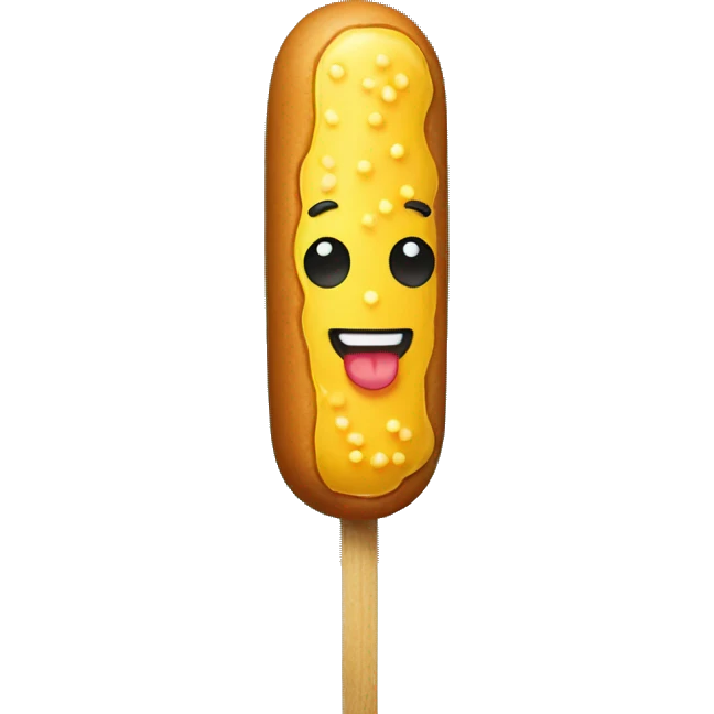 corn dog on a stick emoji