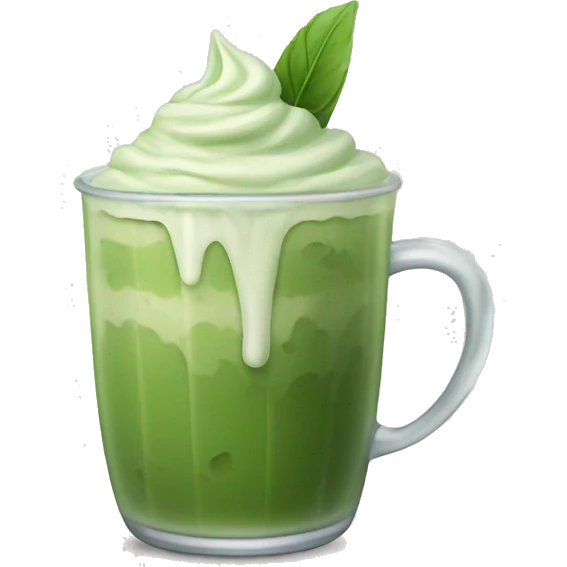 iced matcha latte emoji