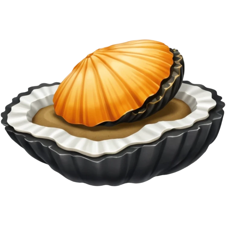 Moule accrochée à un rocher emoji