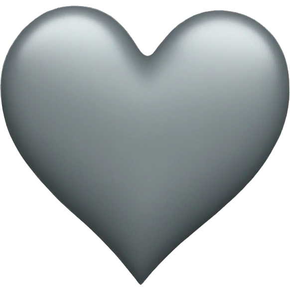 Grey heart emoji