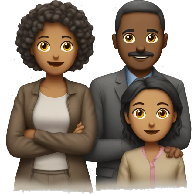 Familia de 5 personas emoji