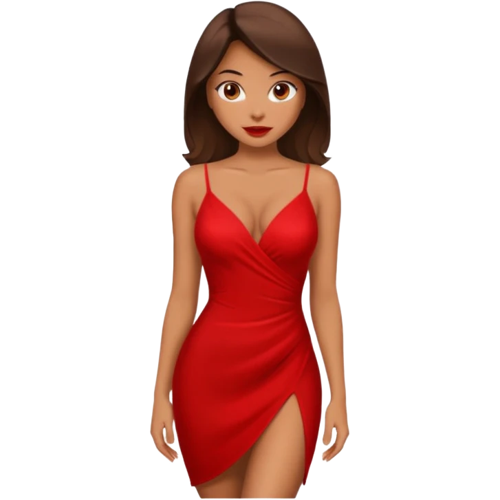 Sexy girl wearing sexy dress emoji