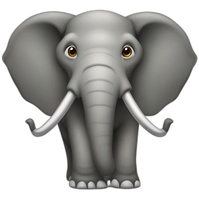 Elefante trompa arriba emoji
