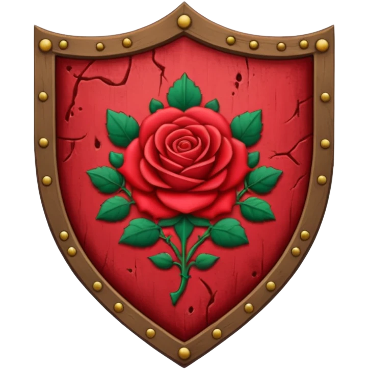 brasão sangrando medieval rosa de sangue vermelha emoji