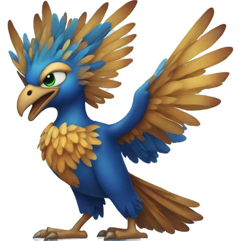 Blue phoenix emoji
