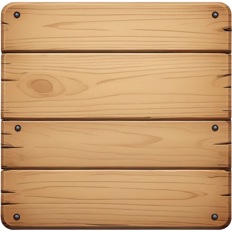 blank wooden sign emoji