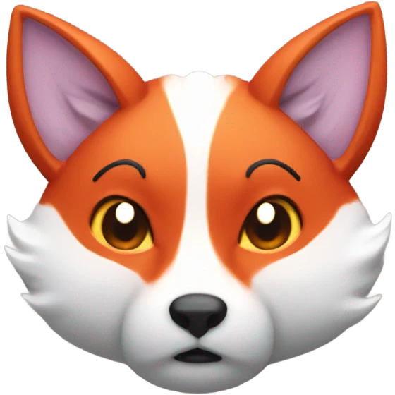 Red kitsune blobfish emoji