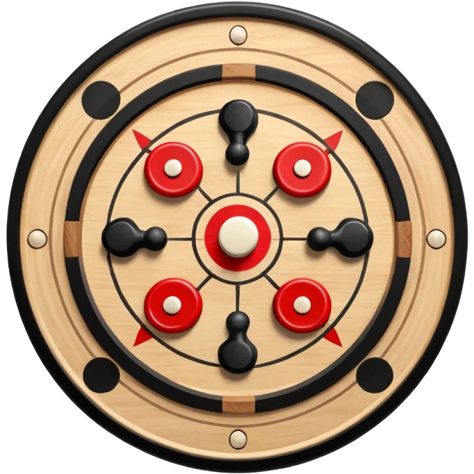 Please create carrom board game emoji in square format emoji