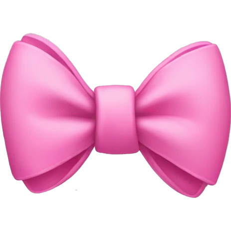 pink bow + cloud emoji