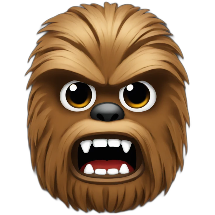 Censored words angry Chewbacca emoji