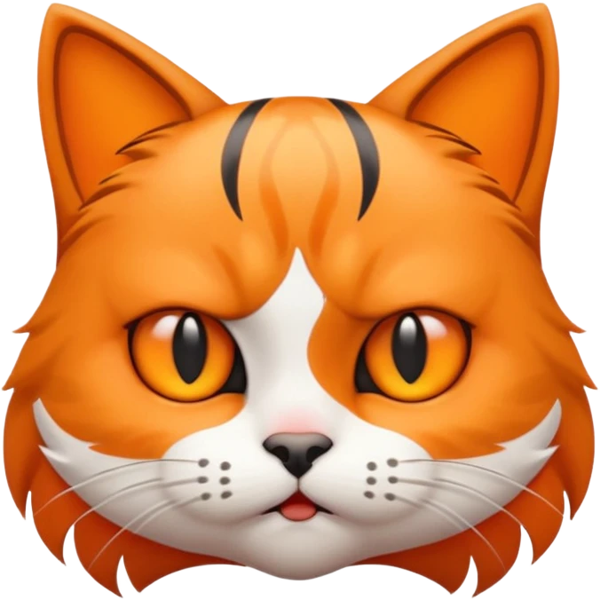 cute mad cat glaring emoji