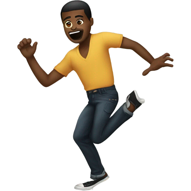 black man twerking emoji