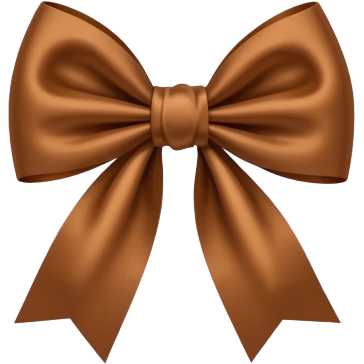 cute brown bow emoji