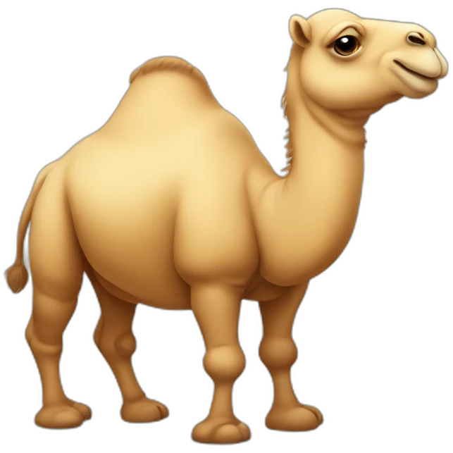 Cute little chubby Camel emoji