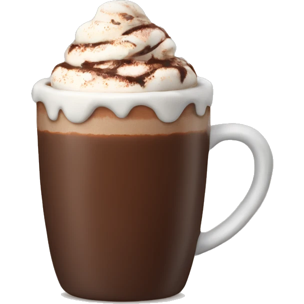 Holiday hot chocolate emoji