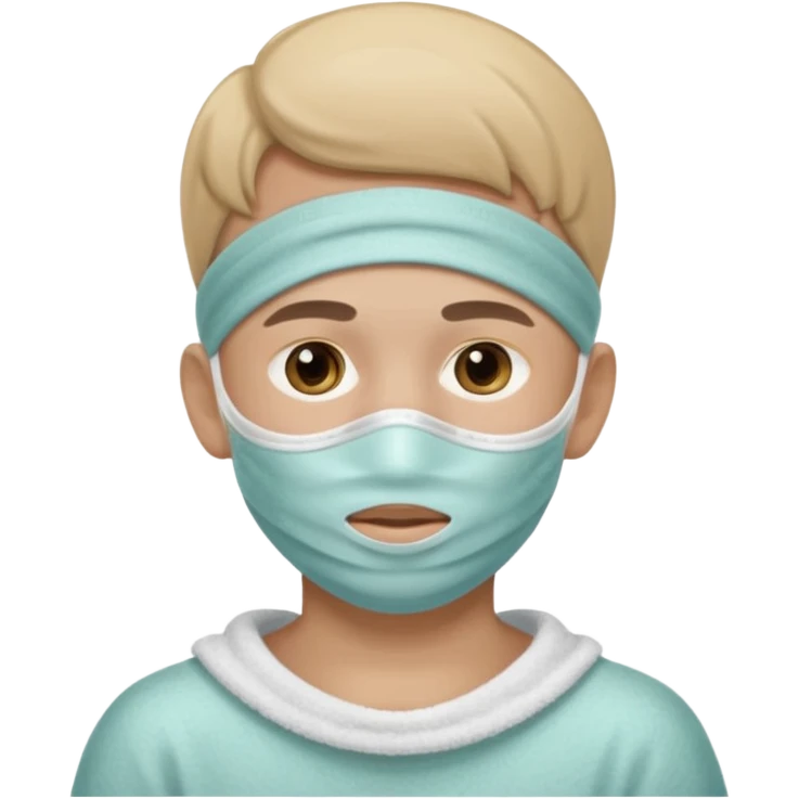 spa facemask boy emoji