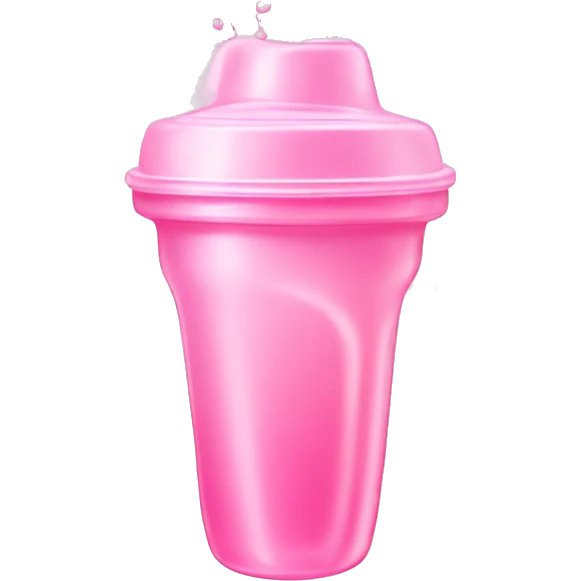 A spilled sippy cup with pastel pink liquid, emoji