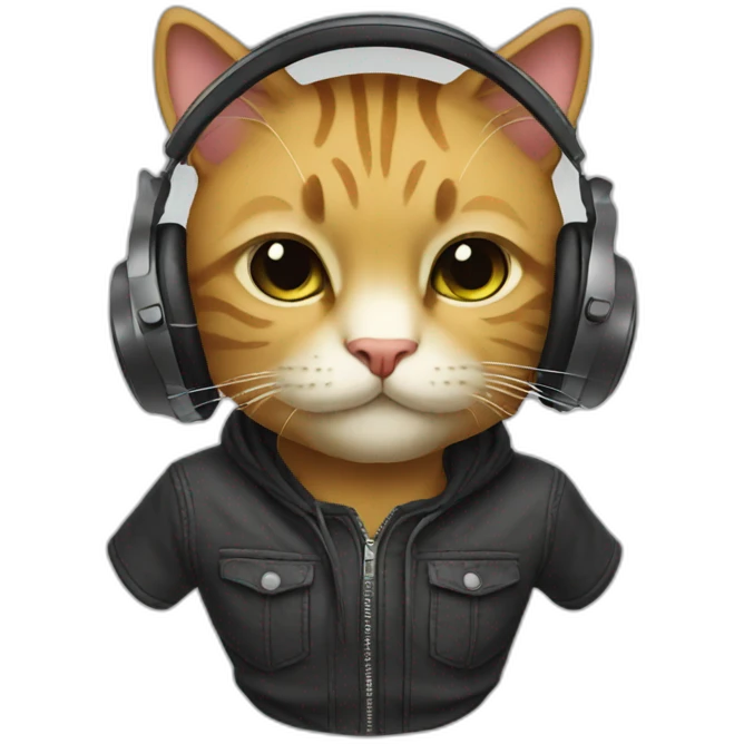 Dj cat emoji