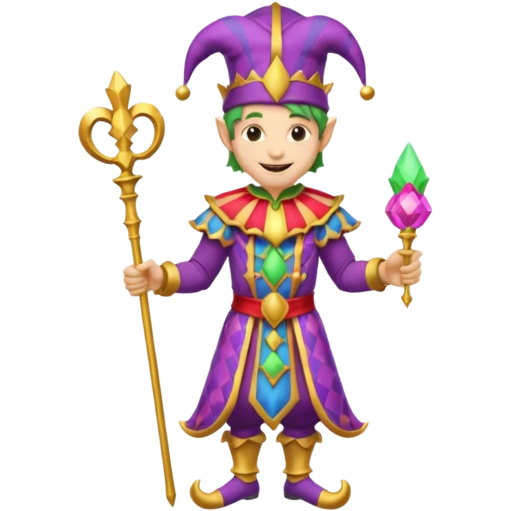 royal jester, full body emoji