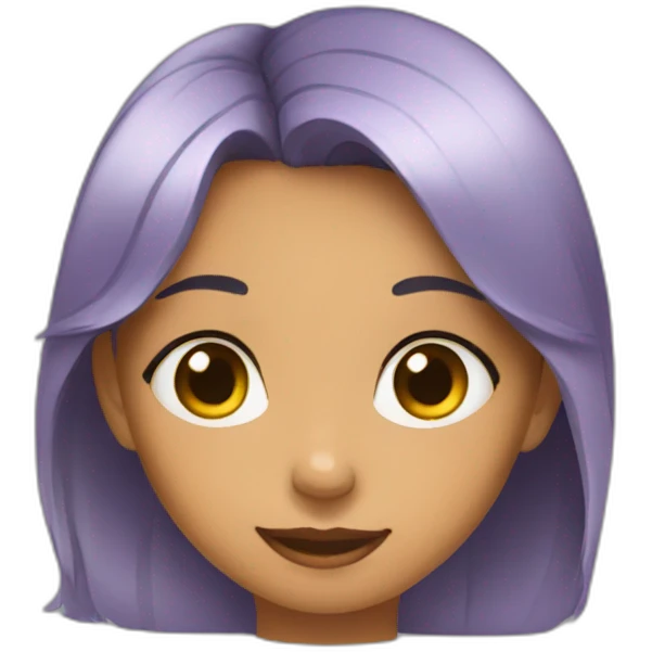 A girl with puppy eyes  emoji